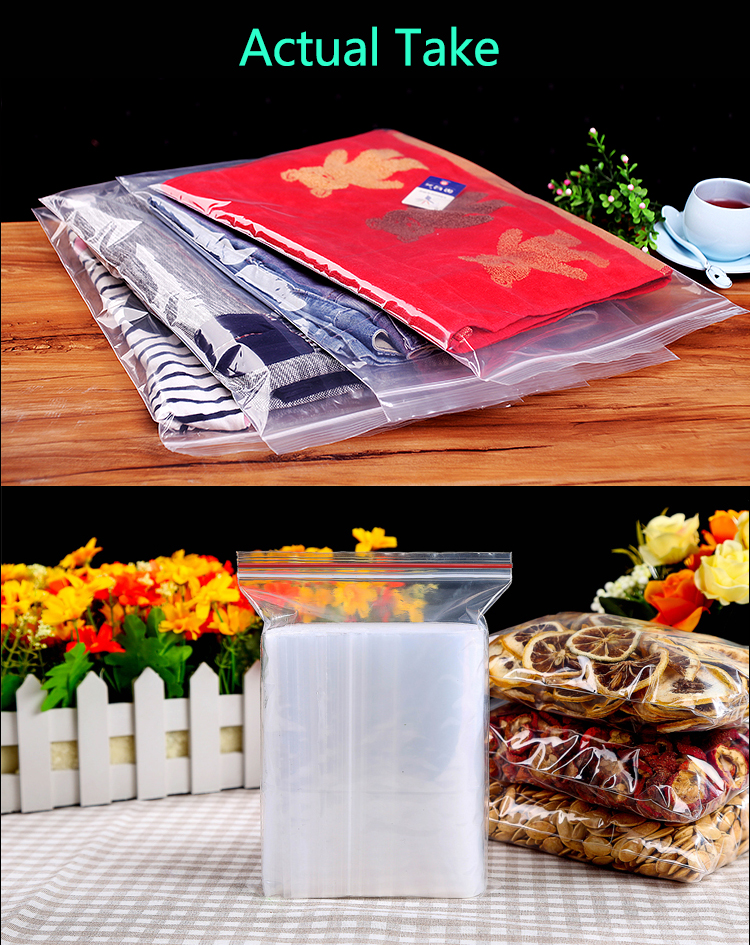 Clear Packaging Zipper Transparent Plastic Bags Wholesale - China PE Bag,  Environment-Friendly Bag