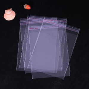 Clear Poly Opp Bag Cellophane Self Adhesive Bag/Strong Sealing Self Adhesive Bag