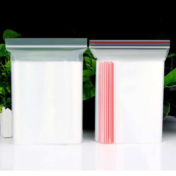 High Quality Transparent Pe Ziplock Food Storage Bags, Recloseable Without Printing Packaging Ziplock Food Bags