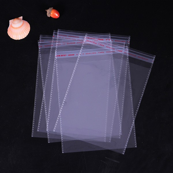 Clear Poly Opp Bag Cellophane Self Adhesive Bag/Strong Sealing Self Adhesive Bag