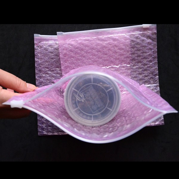 Wholesale Price Anti Shock Plastic PE Material Mailer Slider Air Ziplock Bubble Bag