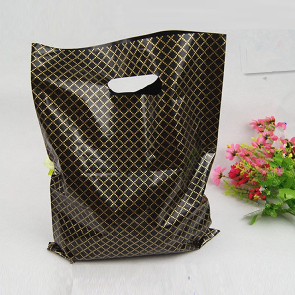 Customized Color Size LDPE Plastic Shopping Die Cut Handle Bag