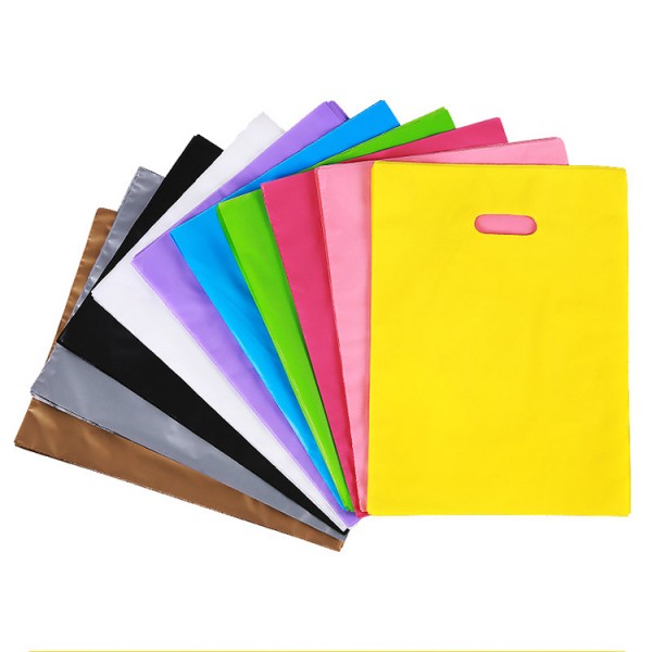 Customized Color Size LDPE Plastic Shopping Die Cut Handle Bag