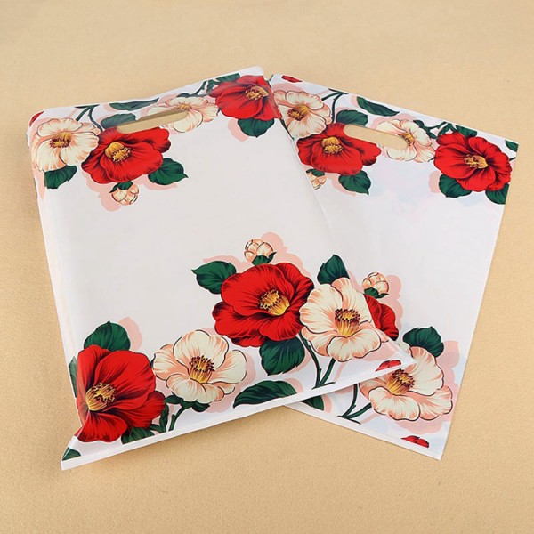 Customized Color Size LDPE Plastic Shopping Die Cut Handle Bag