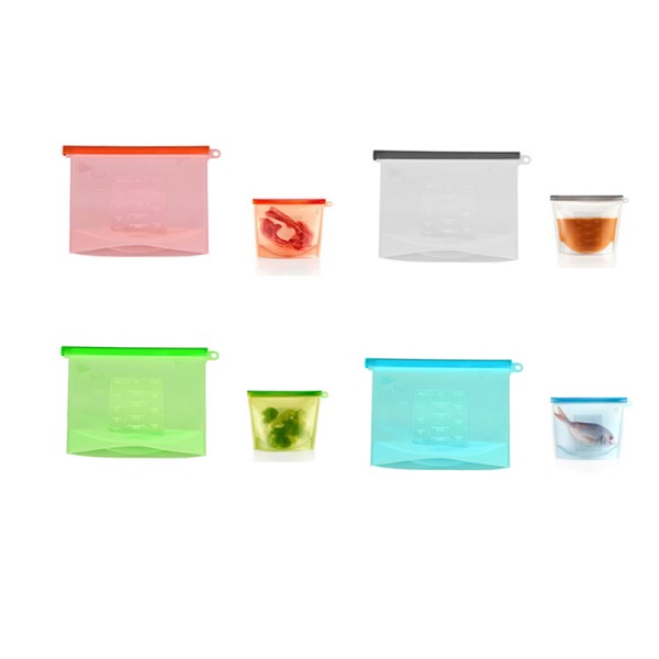 Easy Clean Washable Reusable Snack Bags, Microwave Supported Safe Reusable Food Storage Bag